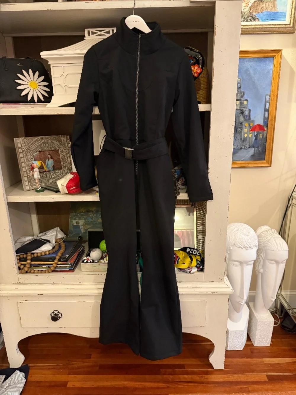 We Norwegians size Large L western fringe belted ski suit black nwt - Picture 6 of 10